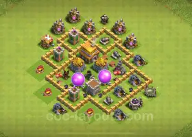 Max TH5 Farming Base Copy & Hybrid Links - Clash of Clans 2024 #7029