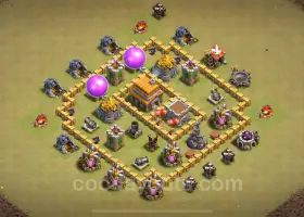 Best TH5 War Base 2024 - Hybrid Design & Links #7034