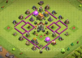 Best TH6 Base 2024: Hybrid Anti-Everything Layouts #7043