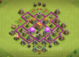 TH6 Farming Base Link - Anti 3 Stars | Clash of Clans 2024 #7045