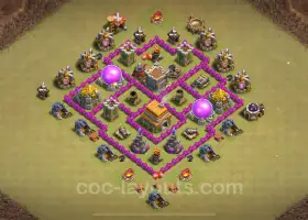 Best TH6 Anti 2 Stars War Base 2024 - Copy Link Inside #7046