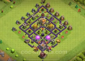 Лучшая база TH7 Anti 3 Stars 2024 года — гибридные макеты и ссылки № 16040