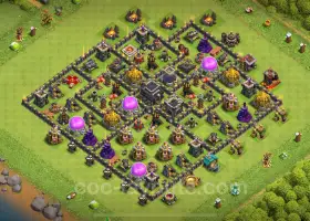 أعلى قاعدة TH9 الزراعية 2024 - مكافحة 3 نجوم - Clash of Clans #17675