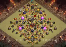 Best TH10 War Base 2024 | Hybrid Layout & Copy Link #17692