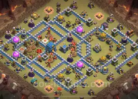 Best Anti 3 Stars TH12 Base Link for 2024 - Hybrid Strategy #17710