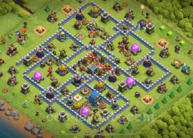 TH12 Farming Base: Anti-Everything Hybrid Link 2024 #17714