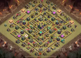 Top TH14 Anti 2-Star War Base 2024 – CWL Base Link #17739