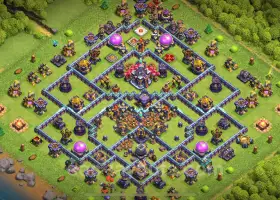 Baza rolnicza Max TH15 z zabezpieczeniem przed wszystkim - Clash of Clans 2024 #17752