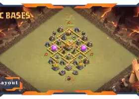 Top Anti 2 Étoiles TH5 Base avec Lien - Clash of Clans CWL #17880