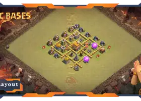 Disposition de base Top Anti 3 étoiles TH5 | Choc des clans #17891