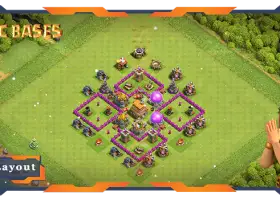 Tata Letak TH6 Max Anti Bintang 3 Teratas untuk Bertani - Clash of Clans #17921