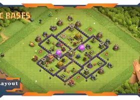 Максимальные базовые уровни TH7 и схемы фарма — Clash of Clans #17934