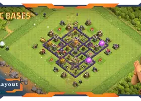 Najlepsza baza anty-wszystko TH7 i układ rolnictwa - Clash of Clans #17946