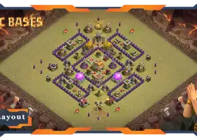 TH7 ომის ბაზის ტოპ განლაგება | Anti 2 Stars & CWL Links #17953