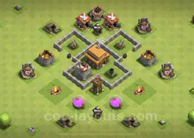 Top Anti 3 Stars TH3 Base Designs for Town Hall Level 3 #17975