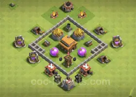 TH3 Max Farming Base: Clash of Clans için Her Şeye Karşı #17976