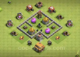 Disegni base per l'agricoltura Max TH3 - Suggerimenti su Clash of Clans n. 17983