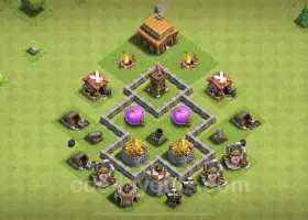 Landbouwbasis TH3 - Clash of Clans Stadhuisniveau 3 Tips #17987