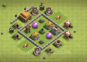 Farming Base TH3 - Guide de la mairie de Clash of Clans niveau 3 #17995