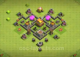 Clash of Clans TH4 Farming Base Link - Conception hybride 2024 #18007