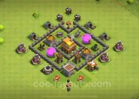 TH4 Farming Base Link - Guia Clash of Clans 2024 #18008