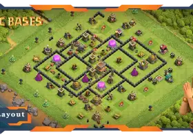 Tata Letak Basis TH8 Maks Teratas & Anti Naga Udara - Clash of Clans #18010