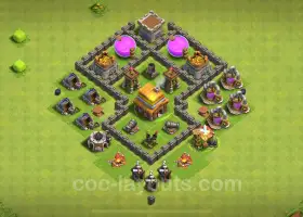 Ссылка на фермерскую базу TH4 — Clash of Clans Hybrid 2024 #18020