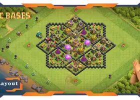 Лучшие базовые макеты TH8: Link, Hybrid и Farming — Clash of Clans #18023