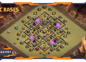 Clash of Clans #18030 için En İyi TH9 Savaş Üssü Düzenleri ve Bağlantıları