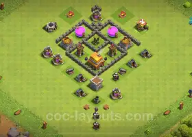 Best TH4 Anti 3 Stars Base 2024 - Rådhus nivå 4 kopi #18036