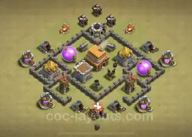 Top TH4 Hybrid War Base - Link Anti Base 2 Sao Tốt Nhất #18047