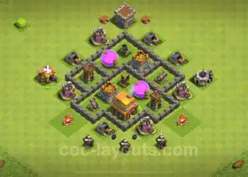 Max TH4 农业基地指南和复制链接 - Clash of Clans 2024 #18059