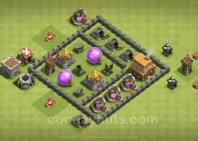 Max TH4 landbouwbasiskopie en tips - Clash of Clans #18104