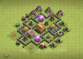 TH4 Farming Base Maksimum Seviyeler - Clash of Clans Bağlantıyı Kopyala #18112