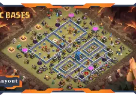 Nejlepší válečná základna TH12: Ultimate Defense & Anti-Everything Layout #18115