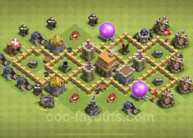 TH5 Trophy Base - Anti-Everything Defense for Clash of Clans #18168