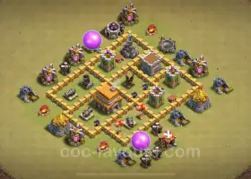 Melhor Base de Guerra TH5 2024: Anti-Tudo com Link #18190