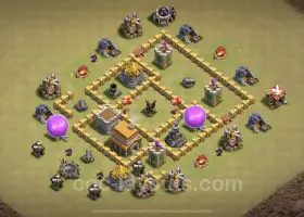 Top TH5 Anti 3 Stars War Base - ¡Cópialo ahora! #18195