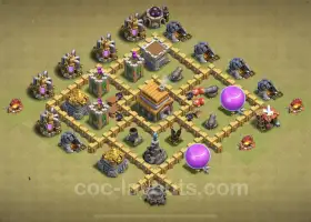 Beste TH5 Anti 3 Stars War Base – CWL Base Link #18203