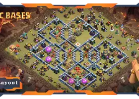 Base de defensa superior TH14: Electro Dragon, War/CWL Link #18219