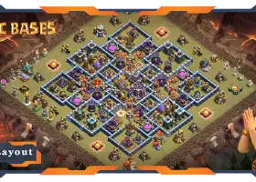 Top War Base TH15: 防衛と CWL のハイブリッド レイアウト #18229