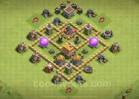 Bağlantılı TH5 Max Tarım Üssü - Clash of Clans Kopya #18233