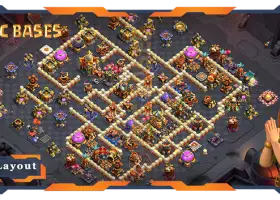 Migliore base di guerra TH16: layout e collegamento Anti 3 stelle - Clash of Clans #18254