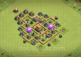 TH5 Farming Base Link - Anti Air - Clash of Clans #18258