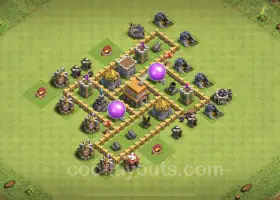 Farming Base TH5 - Anti Everything Hybrid | Ciocnirea clanurilor #18260