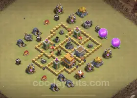 Bästa Anti-Everything TH5 War Base - Town Hall Level 5 Copy #18265