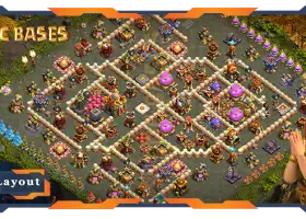 Top TH16 Layout base agricola - Anti 3 stelle | Scontro tra clan #18267