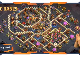 WarCWL용 상위 TH16 기본 레이아웃 - Clash of Clans #18279