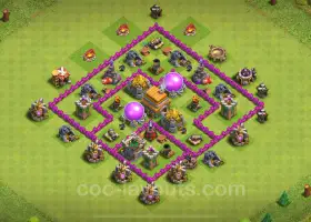 Base Agrícola TH6: Anti 2 Estrelas & Link - Clash of Clans 2024 #18304