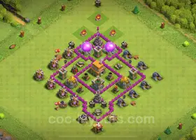 Базовая ссылка на трофей TH6 — Clash of Clans 2024 Defense # 18316